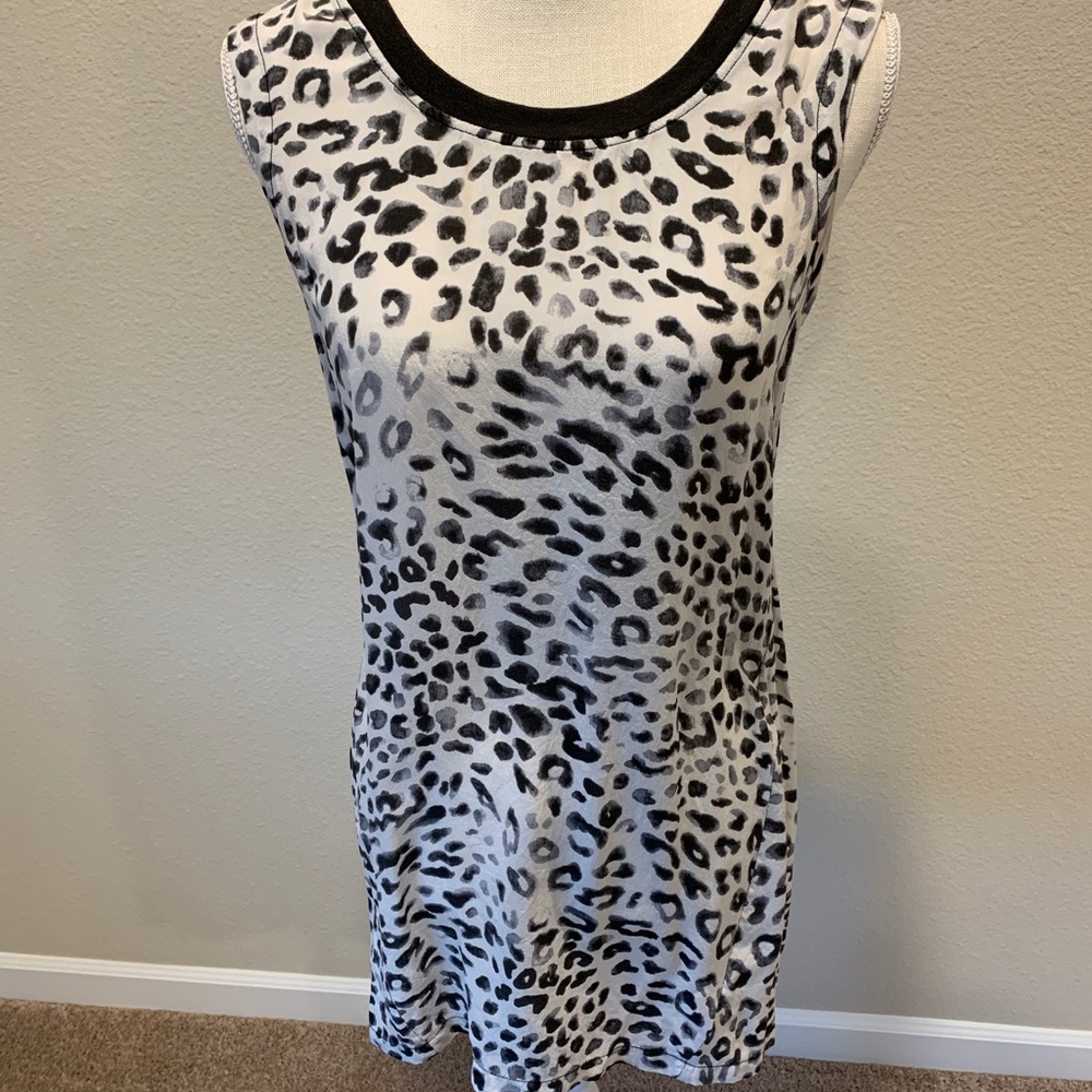 Animal Print Sleeveless Mini Dress / Tunic